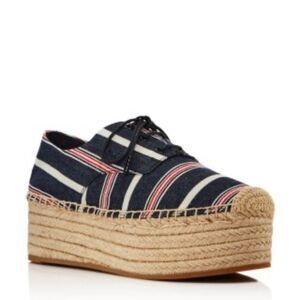 Tory Burch platform espadrilles.